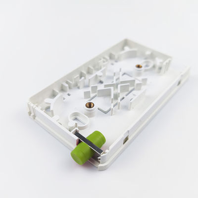 Wandmontierte 2-Kerne FC APC Plastikfaseroptische Gesichtsplatte Steckdose für Innenräume