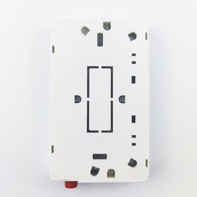 2 Kerne UPC-Plastik-Faseroptik-Gesichtsplatten-Sockelplatte für FTTH-Netzwerke in Weiß/Grau