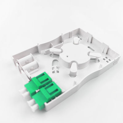 Graue LC APC Plastikfaseroptische Vorderplatte Steckdosenplatte 2 Kerne für Innennetze