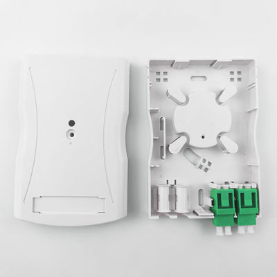 Graue LC APC Plastikfaseroptische Vorderplatte Steckdosenplatte 2 Kerne für Innennetze