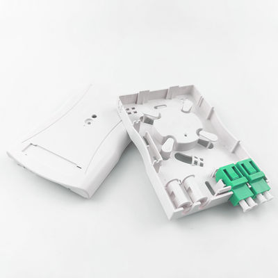 Graue LC APC Plastikfaseroptische Vorderplatte Steckdosenplatte 2 Kerne für Innennetze
