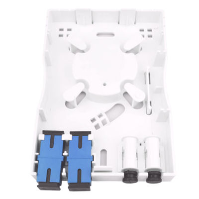 2 Kerne UPC-Plastikfaseroptische Fassettplatte Steckdosenplatte für Wandmontage