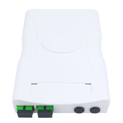 2 Kerne SC APC Kunststofffaseroptische Fassettplatte Socket Panel für Indoor in FTTH Netzwerk