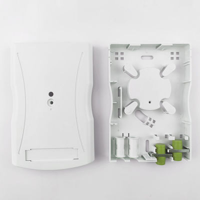 2 Kerne FC/APC Plastikfaseroptische Gesichtsplatten-Steckdose für drahtgebundenes LAN-Netzwerk im Innenraum