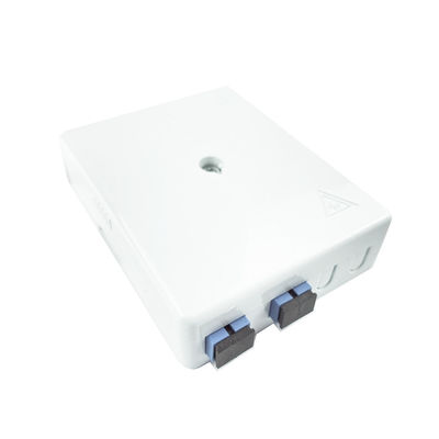 Netzwerk Grau 2 Kerne UPC Kunststofffaseroptische Gesichtsplatte Steckdose SC für Innenräume