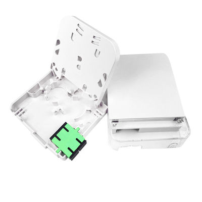 2 Kerne SC APC Plastikfaseroptische Gesichtsplatte Steckdosen-Panel für Innenräume im FTTH-Netzwerk