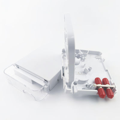 2 Kerne ST UPC Kunststofffaseroptische Gesichtsplatte Steckdosenplatte für FTTH-Weißintegration