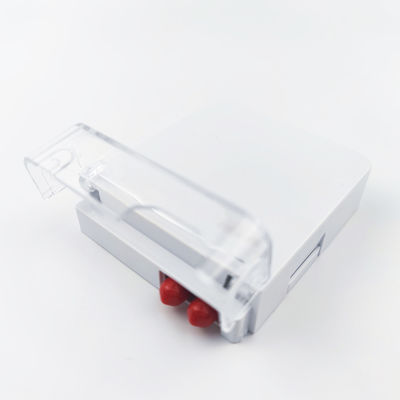 2 Kerne ST UPC Kunststofffaseroptische Gesichtsplatte Steckdosenplatte für FTTH-Weißintegration