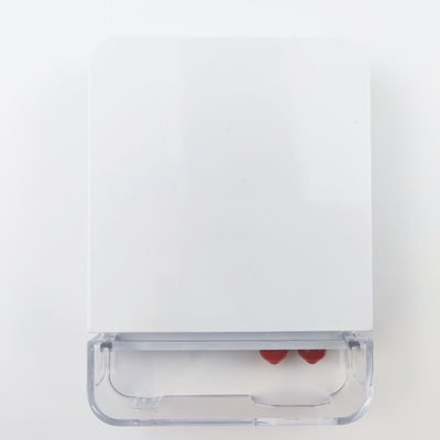 2 Kerne ST UPC Kunststofffaseroptische Gesichtsplatte Steckdosenplatte für FTTH-Weißintegration