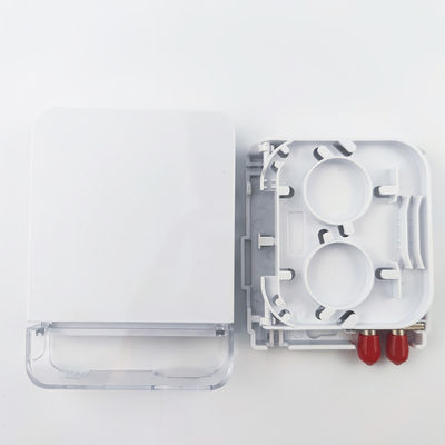 2 Kerne ST UPC Kunststofffaseroptische Gesichtsplatte Steckdosenplatte für FTTH-Weißintegration