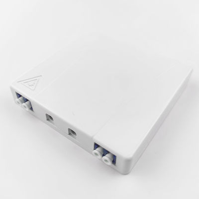 5 Grau/Weiß LC UPC Plastikfaseroptische Gesichtsplatte Steckdosenplatte für Indoor FTTH Netzwerk