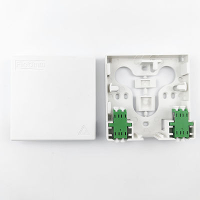 Best 2 Cores LC APC Plastikfaseroptische Gesichtsplatte Steckdosenplatte für drahtgebundenes LAN Netzwerk 5