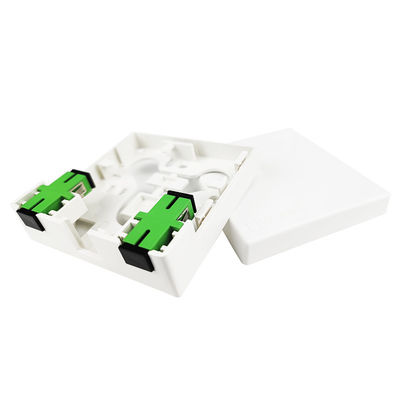 SC APC Plastikfaseroptische Steckdose 2 Kerne für FTTH und PC ABS im Innenbereich