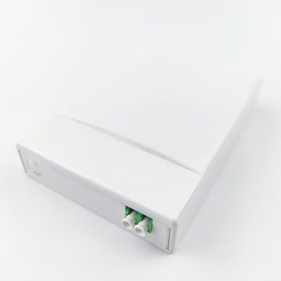 2 Kerne LC APC Plastikfaseroptische Gesichtsplatte Steckdosenplatte für FTTH Weißzeit 5 Jahre