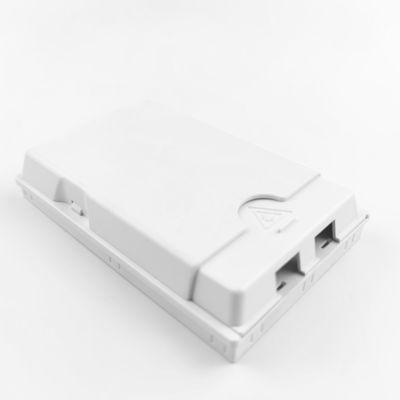 2 Kerne LC UPC Kunststofffaseroptische Gesichtsplatte Steckdosenplatte für FTTH Weiß/Grau