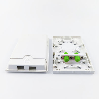 2 Kerne FC APC Kunststofffaseroptische Gesichtsplatte Steckdosenplatte Weiß für FTTH-Anwendungen