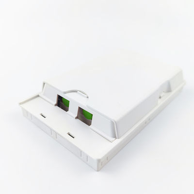 2 Kerne FC APC Kunststofffaseroptische Gesichtsplatte Steckdosenplatte Weiß für FTTH-Anwendungen