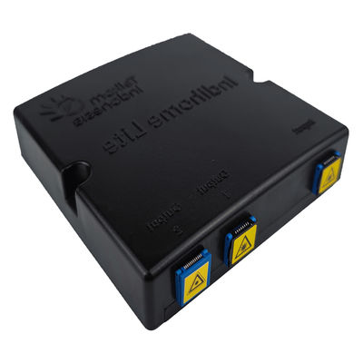 Schwarze Plastikfaseroptische Splitter-Gesichtsplatten-Sokettplatte für FTTH 2 Kerne SC UPC PC