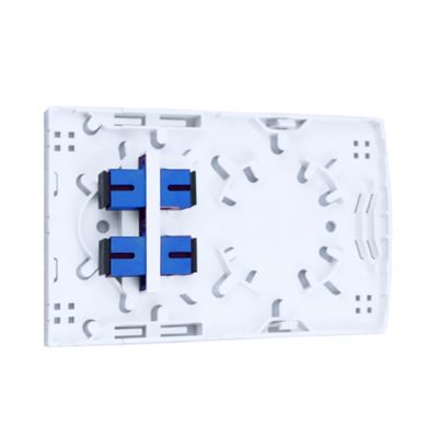 5 2 Kerne SC UPC Plastikfaseroptische Gesichtsplatten-Steckplatte für FTTH-Anwendungen