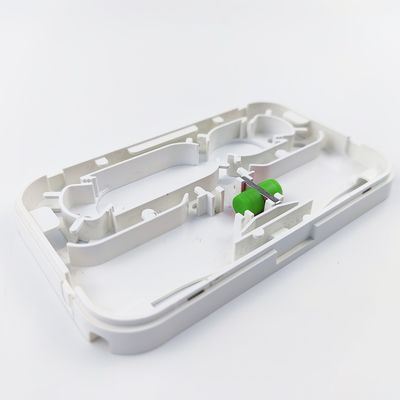 Weiß/Grau FC APC Plastikfaseroptische Vorderplatten-Sockelplatte für FTTH-Innennetze