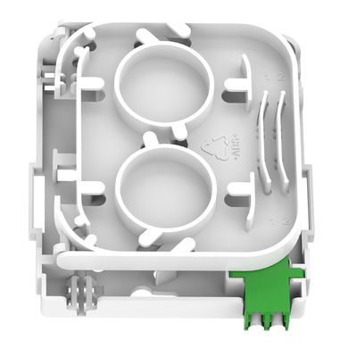 Weiß / Grau 1 Kern LC APC Typ Glasfaser-Gesichtsplatte für Indoor FTTH-Verbindung