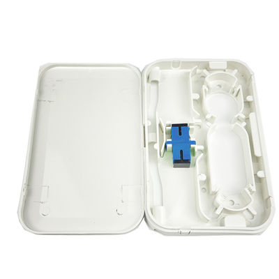 FTTH-Netzwerk-Anwendungen Kunststofffaseroptische Gesichtsplatten-Steckplatte für weiße Innenräume