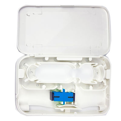 FTTH-Netzwerk-Anwendungen Kunststofffaseroptische Gesichtsplatten-Steckplatte für weiße Innenräume