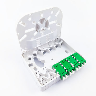 FTTH-netzwerkkompatible Glasfaser-Steckdose-Panel 4 Kerne ABS-PC-Material für Innenräume
