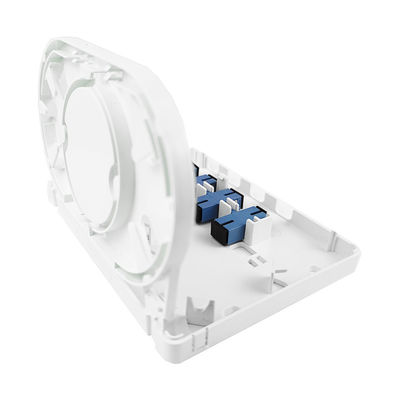 152*110*31mm SC/UPC Plastikfaseroptische Gesichtsplatte Steckdosenplatte für FTTH-Innennetze