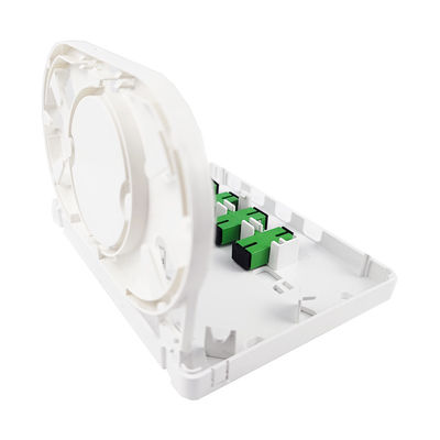 4-Cores SC APC Plastikfaseroptische Gesichtsplatte Steckdosen-Panel für Innenräume im FTTH-Netzwerk