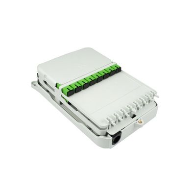 16 Kerne Wandmontierte PLC-Faserdistributionsbox aus PC ABS für FFTX-Verbindungen