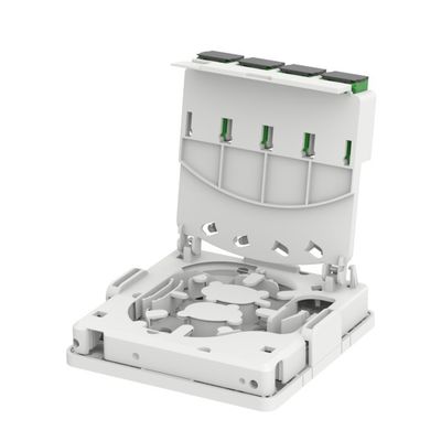 4-Port-SC-Innenfasersteckdose an der Wand/DIN-Schiene für FTTH-Netzwerk 5 garantiert