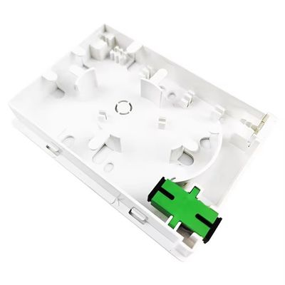 Zeit 5 Jahre 2-Cores SC APC Plastikfaseroptische Gesichtsplatte Steckdosenplatte für FTTH Netzwerk