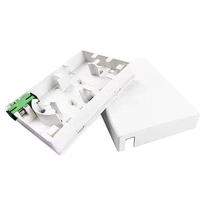 Zeit 5 Jahre 2-Cores SC APC Plastikfaseroptische Gesichtsplatte Steckdosenplatte für FTTH Netzwerk
