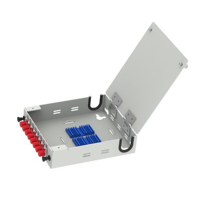 FTTX Kaltgewalzte Stahl 8 Kerne Glasfaser FTTH-Terminalbox für die Netzwerkverteilung