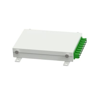 Aluminium 8-Kerne FC APC-Typ Glasfaserverteilfach für Netzwerk-FTTH/FTTX-Terminals