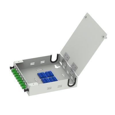 Aluminium 8-Kerne FC APC-Typ Glasfaserverteilfach für Netzwerk-FTTH/FTTX-Terminals