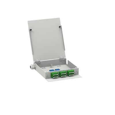 Kaltgewalzte Stahlnetzwerke ODN Power LC APC Typ 12 Kerne Glasfaser FTTH-Terminalbox