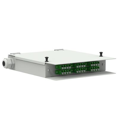 Kaltgewalzte Stahlnetzwerke ODN Power LC APC Typ 12 Kerne Glasfaser FTTH-Terminalbox