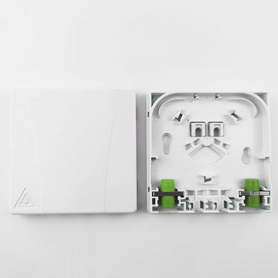 2 Kerne FC APC Plastikfaseroptische Gesichtsplatte Steckdosenplatte für Density ODN FTTH Netzwerk