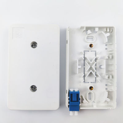 ABS 2 Kerne LC UPC Kunststofffaseroptische Gesichtsplatte Steckdosenplatte für Indoor FTTH Netzwerk